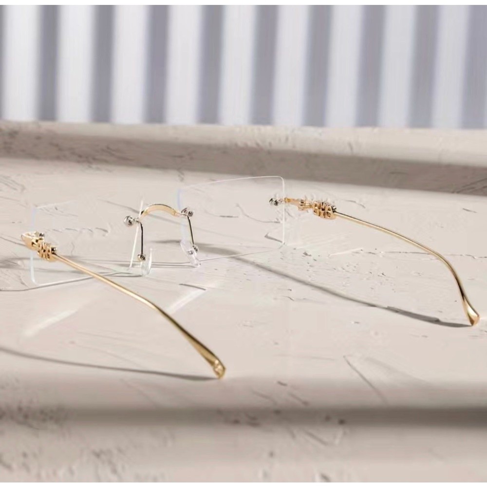 Men's Metal Rimless Versatile Glasses - Picture 3 of 7